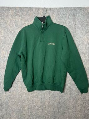 Jameson Men’s Medium Green Quarter-Zip Pullover Sweater